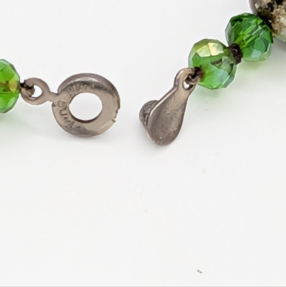 Ruby Zoisite Faceted Bead Necklace 20" - Picture 10 of 10